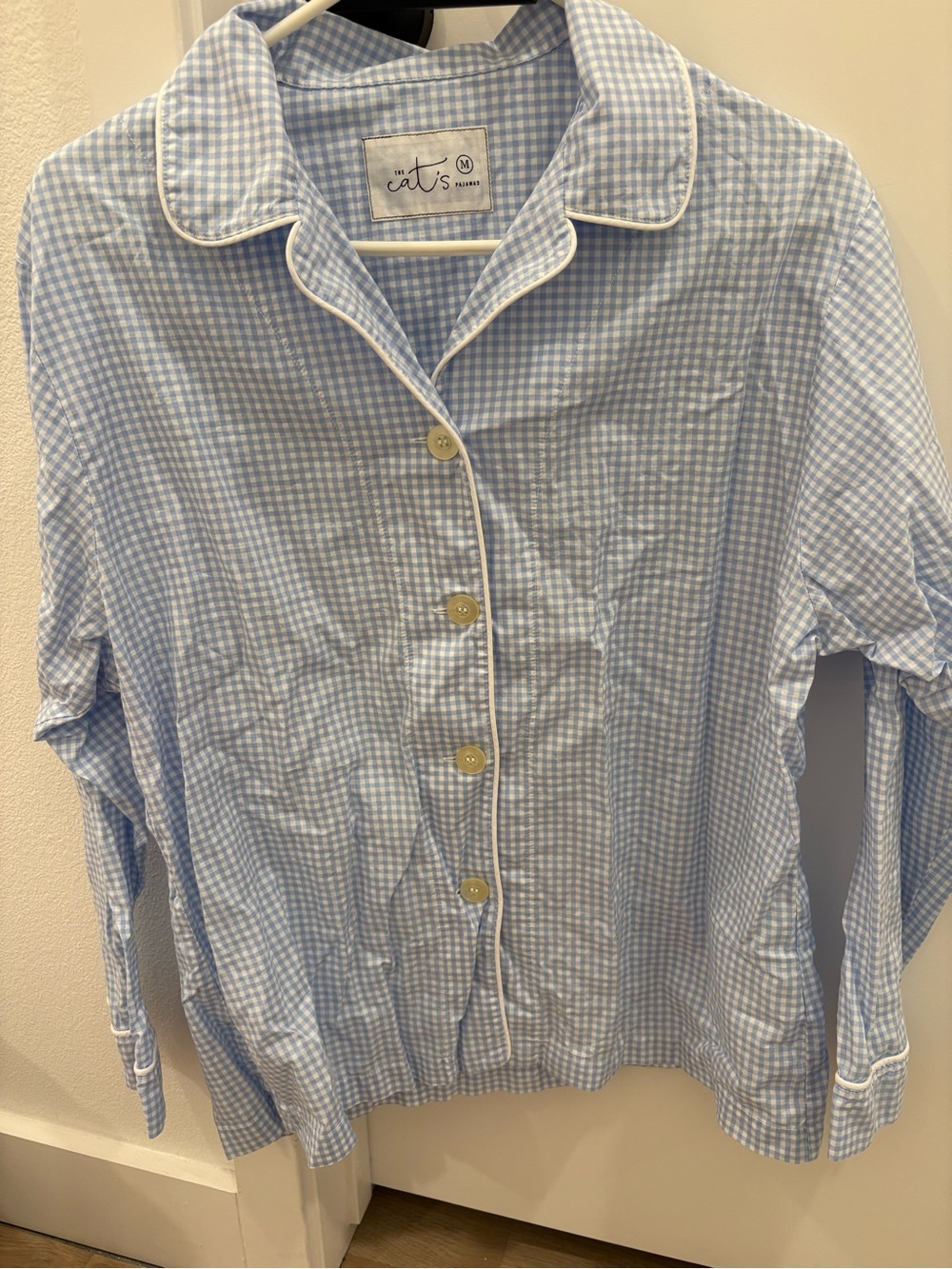 The Cat’s Pajamas Classic Gingham Luxe Pima top *Read*